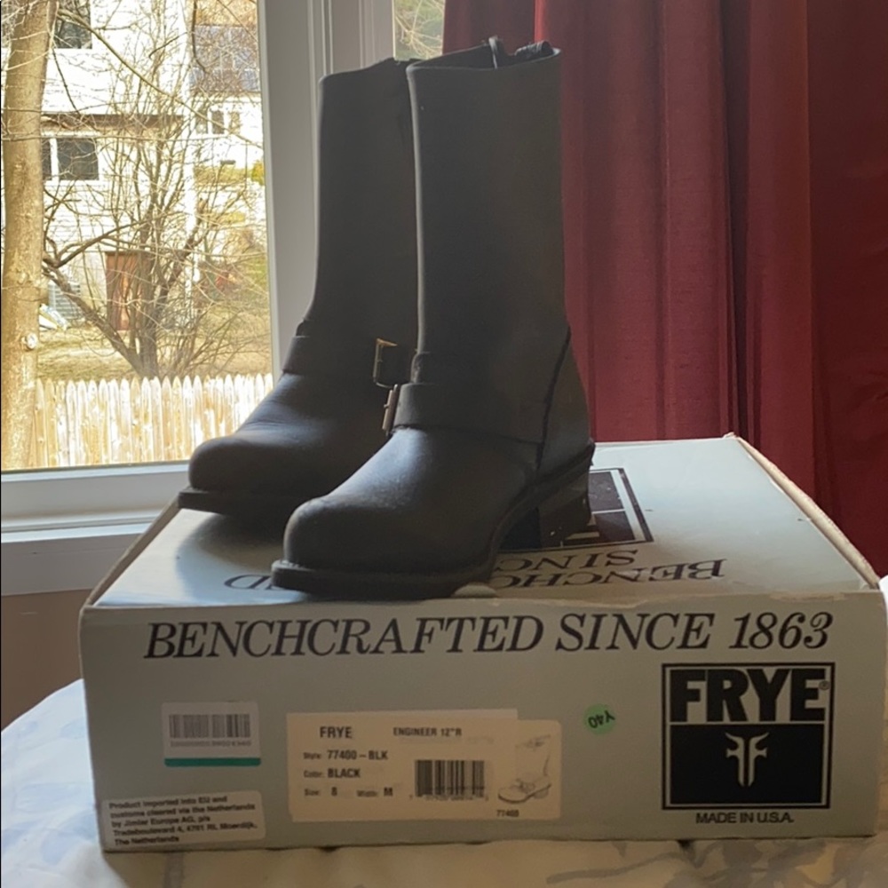 Frye Engineer Boot Black